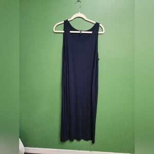 Eileen Fisher Sleeveless Dress In Navy
